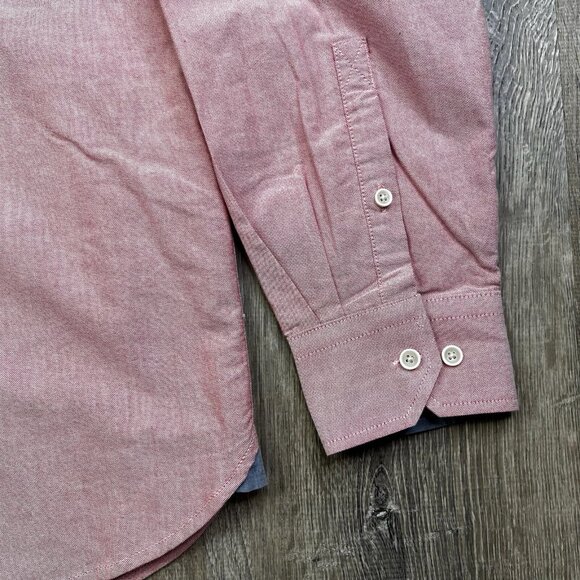 Nantucket Whaler Button Down Shirt Men’s Size XL Salmon Pink Embroidered Patch - Picture 3 of 13